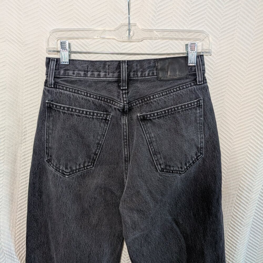 Denim Forum The Farrah Hi-rise Wide Jean Black Size 25 Aritzia Denim - Picture 7 of 9